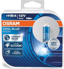 OSRAM 12V HB4 80W +50% ΠΕΡΙΣΣΟΤΕΡΟ ΦΩΣ COOL BLUE BOOST® (69006CBB-HCB) 2τμχ