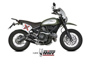 Mivv Εξάτμιση Τελικό Delta Race Black S.Steel/Carbon End Ducati Scrambler 800 2015 - 2019