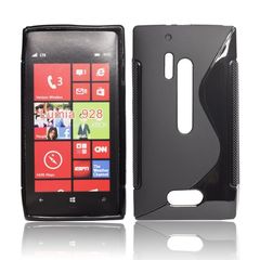 Θήκη Back Cover S-Line Forcell για Microsoft Lumia 928 (Μαύρο)