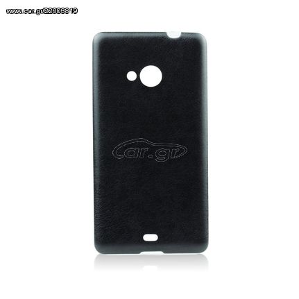 Θήκη Back Cover Jelly Case Leather FORCELLγια Samsung Galaxy S6 Edge (Μαύρο)