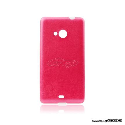 Θήκη Back Cover Jelly Case Leather FORCELLγια Samsung Galaxy Grand Prime G530 (Κόκκινο)