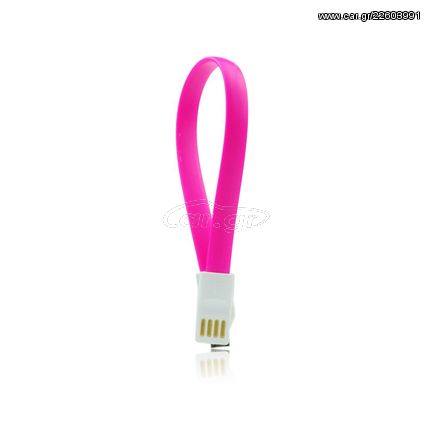 Μαγνητικό Καλώδιο ΟΕΜ USB σε Apple Lightning (Ροζ)