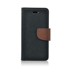 Fancy Book case - HTC M9 black-brown