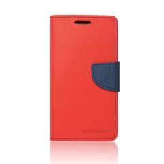 Θήκη Book Case Fancy Mercury για Samsung Galaxy S6 EDGE SM-G925F (Κόκκινο /Μπλε)