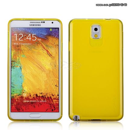 Momax Clear Twist Case - SAMSUNG NOTE 3 yellow (CCSANOTE3Y)