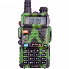 Baofeng UV-5R 8W Camouflage Φορητός dual band πομποδέκτης VHF/UHF Παραλλαγής & Earphone