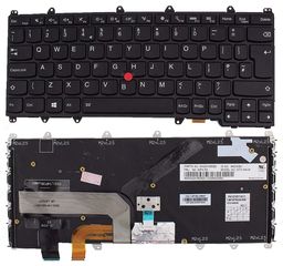 Πληκτρολόγιο Laptop - Keyboard for LENOVO IBM THINKPAD YOGA 260 MT 20FD 20FE 20GS KEYBOARD UK BACKLIT 00PA153 F284 00PA146 SN20H35055  (Κωδ. 40493UKBACKLIT)