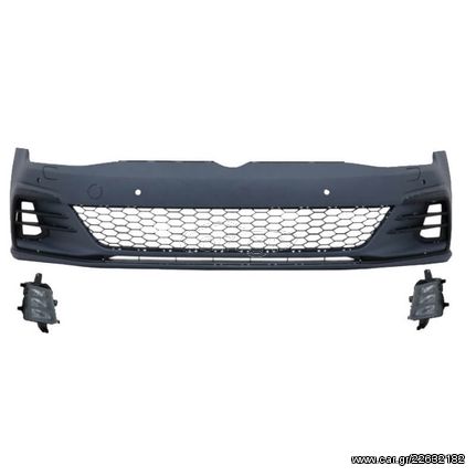 Μπροστινός Προφυλακτήρας Για VW Golf VII (7.5) 17-20 Facelift Με Led Προβολείς Ομίχλης GTI Look