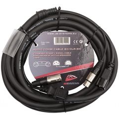 JBSYSTEMS AUDIO COMBI CABLE IEC/XLR-5M