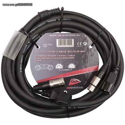 JBSYSTEMS AUDIO COMBI CABLE IEC/XLR-5M