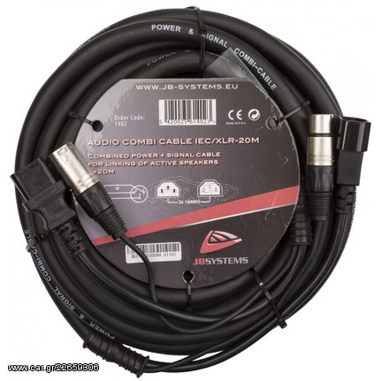 JBSYSTEMS AUDIO COMBI CABLE IEC/XLR-20M