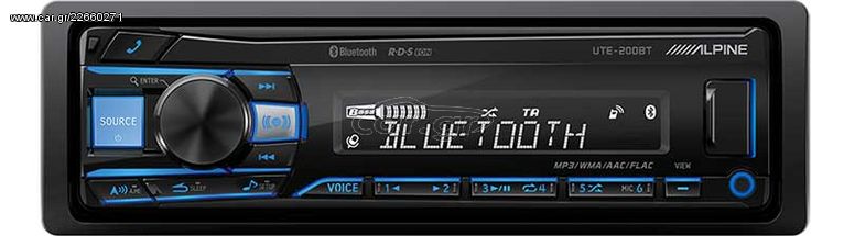 Alpine UTE-200BT MP3/USB/BT | Pancarshop