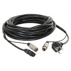 PD CONNEX CX02-20 AUDIO COMBI CABLE SCHUKO - XLR F / IEC F - XLR M 20M