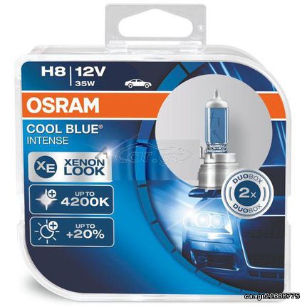 OSRAM 12V H8 35W  COOL BLUE INTENSE (64212CBI-HCB) 2τμχ