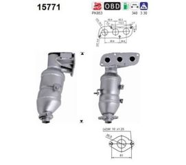 ΚΑΤΑΛΥΤΗΣ CITROEN C1 1.0cc 2005-2014 KARALOIZOS exhaust