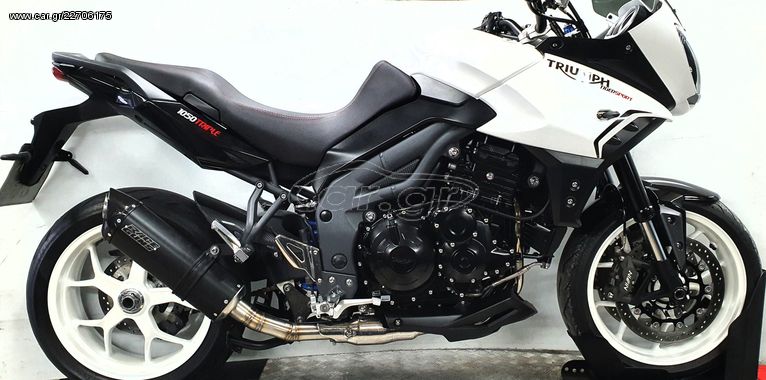 Race Guns Exhausts Hexagon F Black Triumph Tiger 1050 (Ελληνικής Κατασκευής)