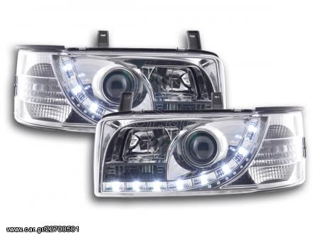 φαναρια εμπρος Daylight headlight VW Bus type T4 Yr. 90-03 chrome RHD  www.eautoshop.gr 