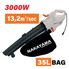 EB3500 Φυσητήρας - Απορροφητήρας Φύλλων 3000W - ΗΛΕΚΤΡΙΚΟΙ - NAKAYAMA (#020356)