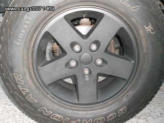 5άδα ΜΑΥΡΕΣ ΖΑΝΤΕΣ 17" ΓΝΗΣΙΕΣ RUBICON για WRANGLER JK ή WRANGLER TJ-thumb-7