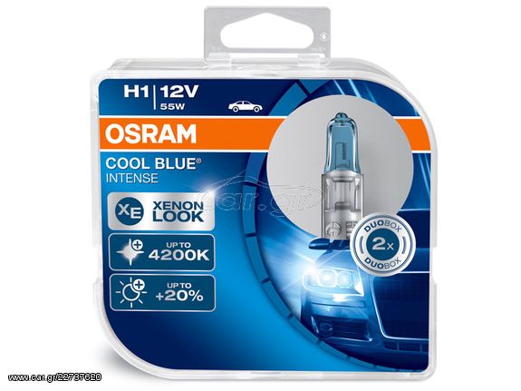 Osram H1 Cool Blue Intense 12V 2τμχ WWW.EAUTOSHOP.GR