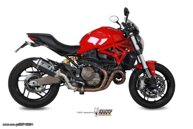 Mivv Εξάτμιση Τελικό Speed Edge Black S.Steel/Carbon End Ducati Monster 821 2015 - 2016