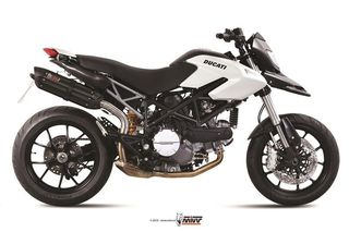 Mivv Εξάτμιση Τελικό Suono Black S.Steel/Carbon End Ducati HyperMotard 796 2010 - 2012