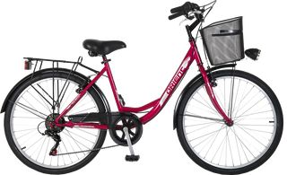 Δρόμου - Κούρσας Orient 2025 Ποδήλατο Πόλης Orient City Lady 28" 6-Speed κωδ. 151091- κοκκινο