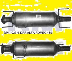 Φίλτρο σωματιδίων/κάπνας, σύστημα απαγωγής καυσαερίων ALFA ROMEO 159 JTDM