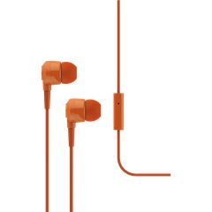 J10 In-Ear Headphones with Microphone, Orange
