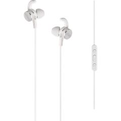 Echofit In-Ear Headphones with Built-in Remote, with magnet Pearl White