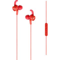 Echofit In-Ear Headphones with Built-in Remote, with magnet Red