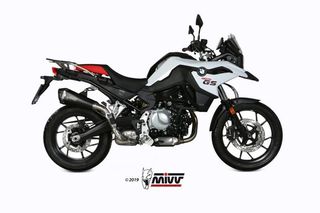 Mivv Εξάτμιση Τελικό Delta Race Black S.Steel/Carbon End BMW F 750 GS 2018 - 2023*