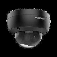 AcuSense IP κάμερα οροφής 4MP με ήχο DS-2CD2146G2-ISU 2.8mm Hikvision μαύρη ανθεκτική στους βανδαλισμούς (IK10)
