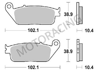 ΤΑΚΑΚΙΑ ΜΠΡΟΣΤΑ HONDA SH 300ie 15'-16' / KYMCO XCITING 300 08'-14' / YAMAHA YP 400R ie 4T X-MAX 13'-16' BRAKING BRK-715