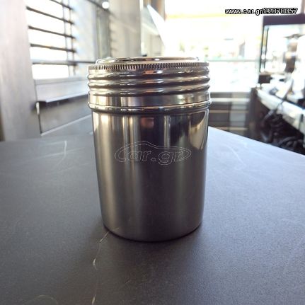 Αλατοπιπεριέρα Inox Με τρύπα 2mm - Καινούργια.