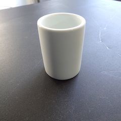 Θήκη Οδοντογλυφίδων Πορσελάνης Λευκή 4x5,3Cm Σετ 24 Τεμαχίων - Καινούργια.-thumb-1