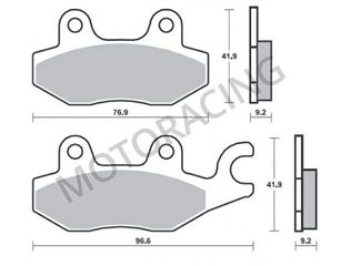 ΤΑΚΑΚΙΑ ΜΠΡΟΣΤΑ KYMCO AGILITY 125 06'-12' / DINK 125 06'-11' / MOVIE 125 01'-07' BRAKING BRK 725