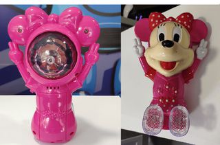 Πορτατίφ Led disco ball με μουσικη Παιδικό για Κρεββάτι/Γραφείο σχεδιο Minnie (OEM)