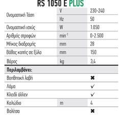 Σπαθοσέγα FFGROUP RS 1050 E PLUS 41346-thumb-2