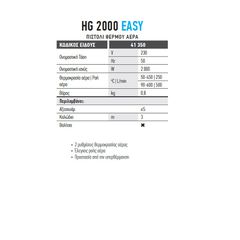 Πιστόλι θερμού αέρα FFGROUP HG 2000 EASY 41350-thumb-2