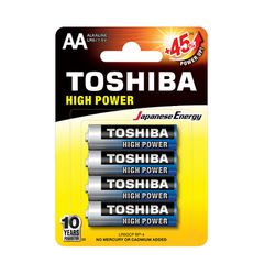 Μπαταρίες TOSHIBA AA LR06 alkaline LR6GCP BP-4
