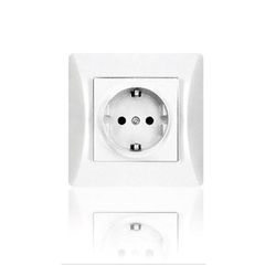 Πρίζα σούκο λευκό LINEME H Series 50-00113-1