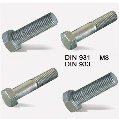 Βίδα γαλβανιζέ εξάγωνη 8,0mm