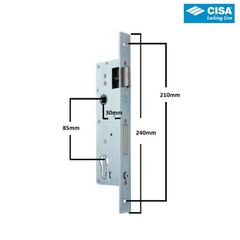 Κλειδαριά εξώπορτας CISA LOCKING LINE 30mm-thumb-1