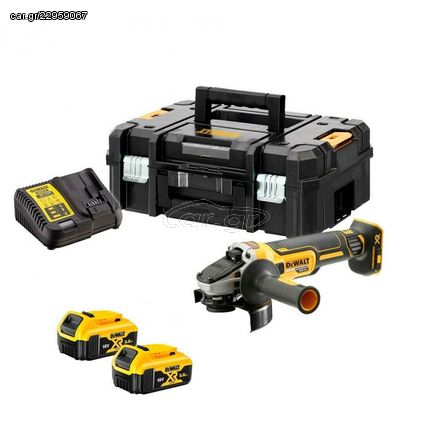 DCG405P2-QW Γωνιακός Τροχός 125mm 18V (2x5.0Ah) - 14V - 18V - 20V - DEWALT (#DCG405P2-QW)