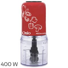 Osio OMC-2312R Κόκκινο Multi chopper με 2 λεπίδες 400W