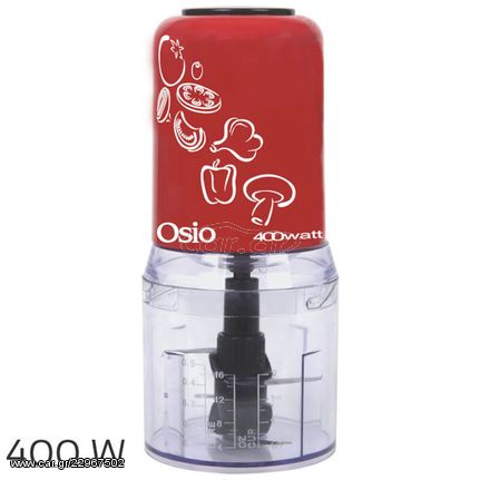 Osio OMC-2312R Κόκκινο Multi chopper με 2 λεπίδες 400W