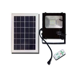 Ηλιακός Προβολέας SLIM Solar 20W Αδιάβροχος IP65 με Τηλεκοντρόλ WW1745