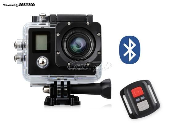 SPORTS ACTION CAMERA 4K WiFi 30fps Με Ασύρματο Χειριστήριο και διπλή οθόνη