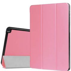 Θήκη Tri-fold με πίσω κάλυμμα σιλικόνης / Slim Book Case για το Samsung Galaxy TAB S 8.4 T700-T705 ΡΟΖ (oem)
